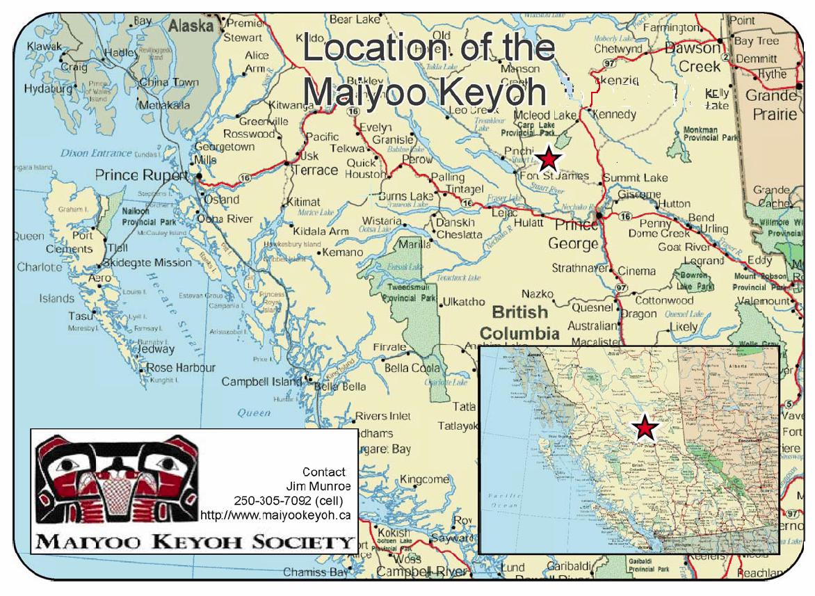 Location of the Maiyoo Keyoh